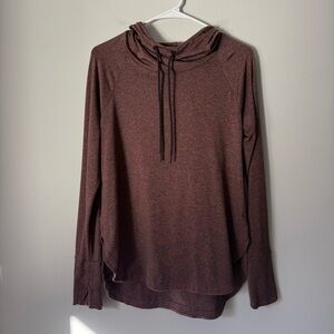 Athleta Hooded Long Sleeve Top